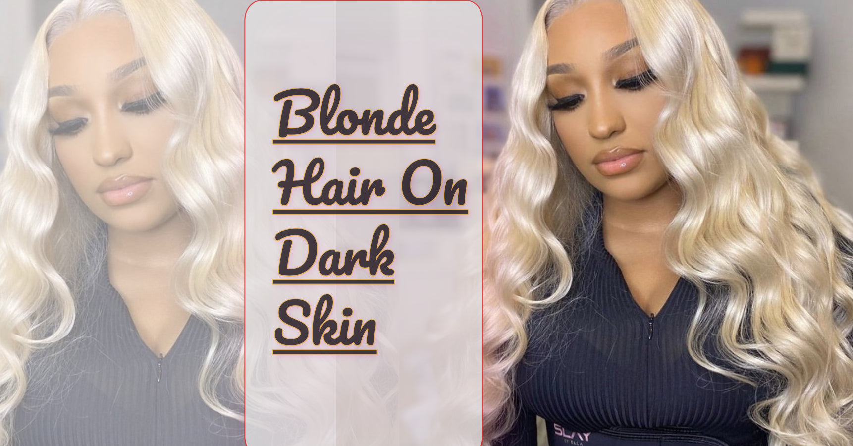 blonde hair on dark skin