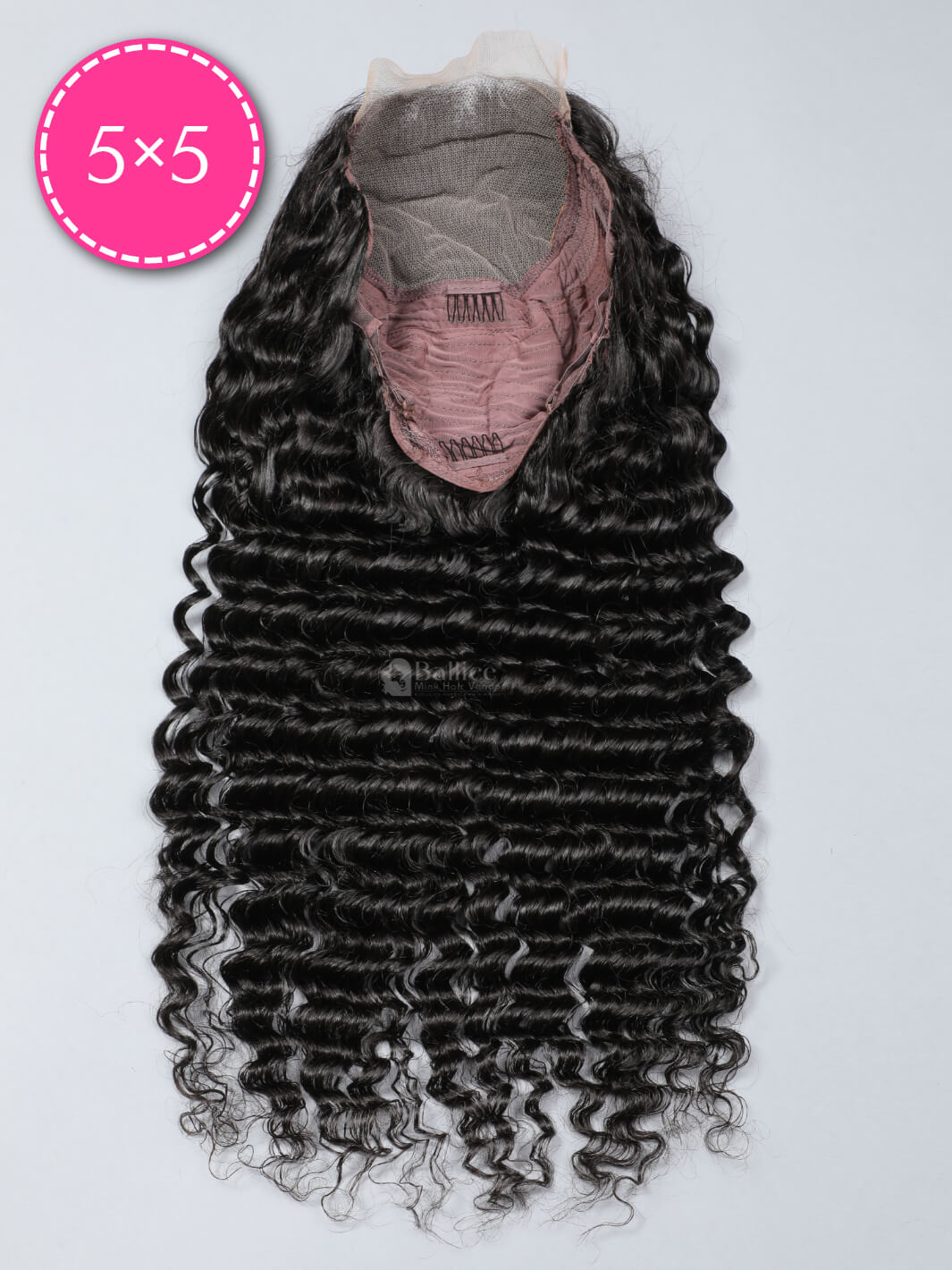 Deep Wave 5x5 Transparent Lace Closure Wig