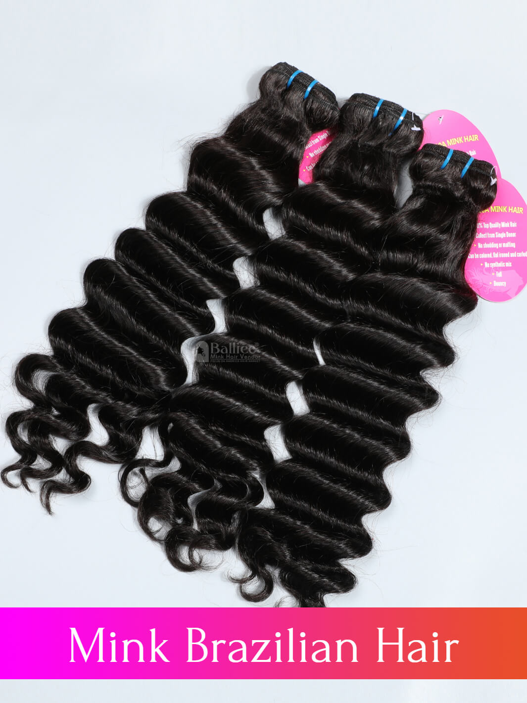 Brazilian Mink Hair Bundles Bundle Factory - Black Mink-Multi 3-piece Straight main image 3
