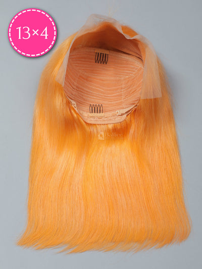     Orange-Color-Human-Hair-Lace-Front-Bob