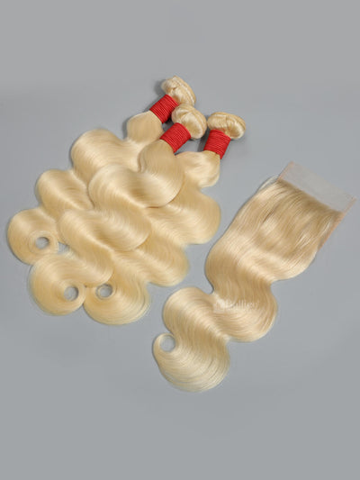     613-Hair-body-wave-3-Bundles-with-4x4-Transparent-Lace-Closure