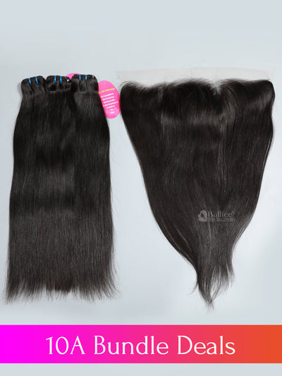     Mink-Brazilian-Hair-Straight-HairTransparent-Lace-Frontal-and-3-Bundles