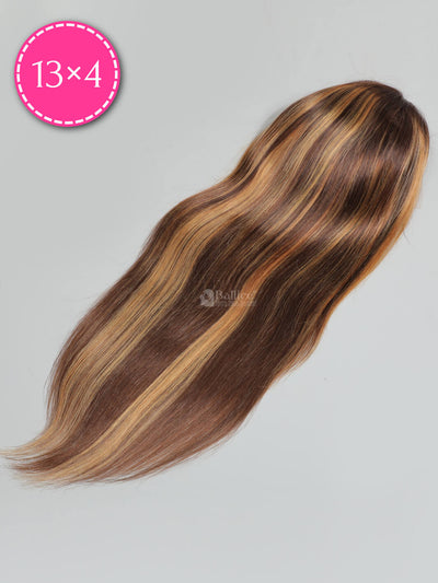       Ombre-Highlight-13x4-Transparent-Lace-Wig-Silky-Straight