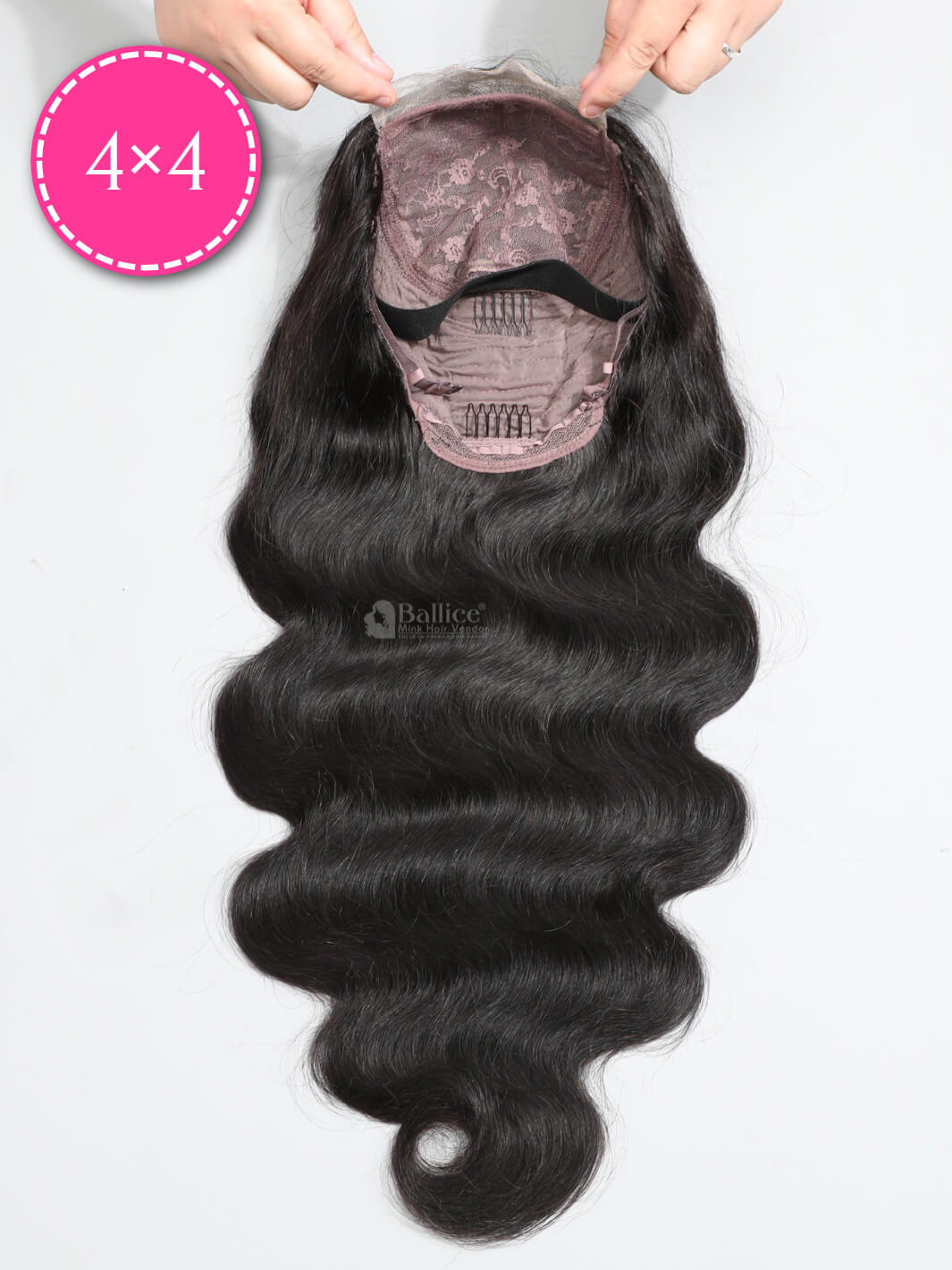 20 inch buy Spanish curl 4x4 closure wig lar