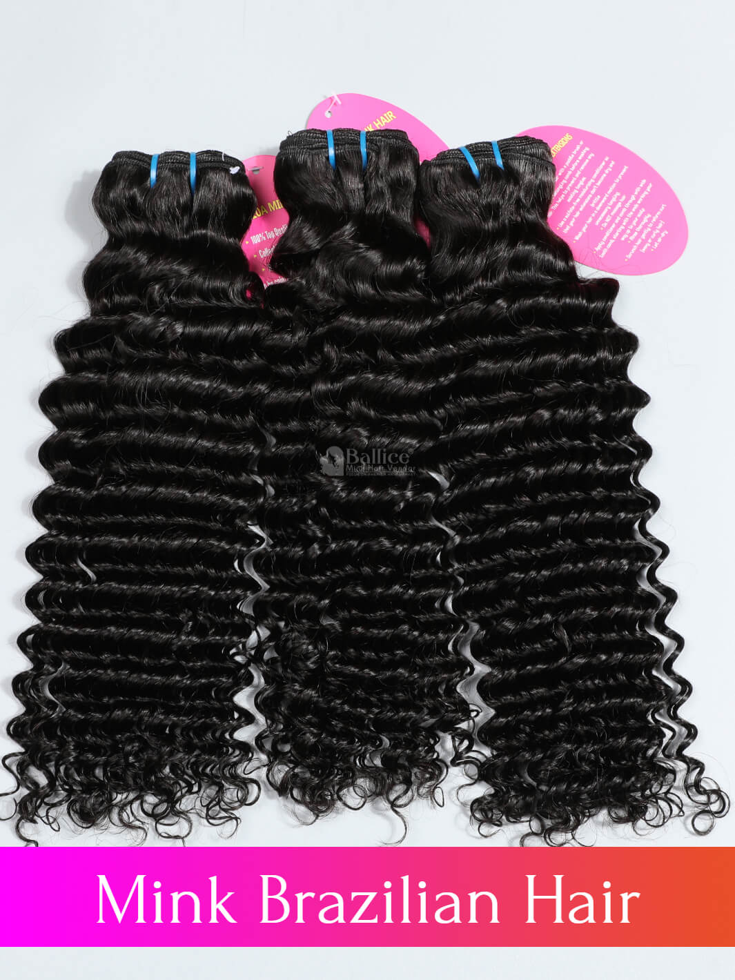 10A Mink Brazilian Hair Deep Wave Hair 3 Bundles Deal – Ballice